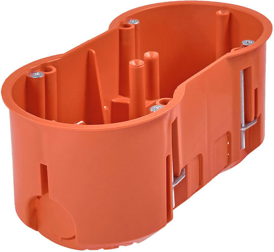 PAWBOL Surface Mounted Electrical Box for Drywall IP30 in Orange Color