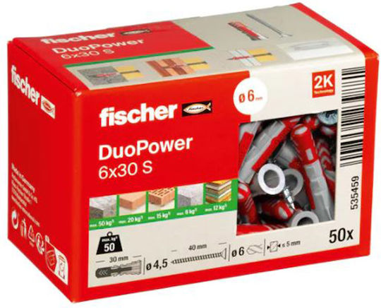 fischer Duopower S Oops Plastic 6x30mm
