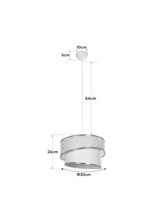 GloboStar Sonia Adjustable Pendant Light Bronze with Socket E27 30x30x90cm