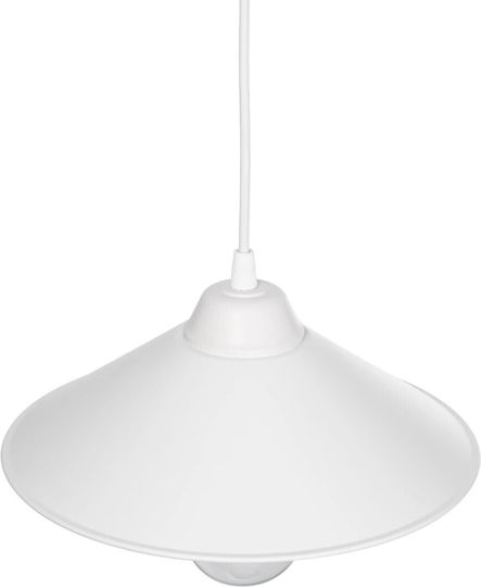 GloboStar Fonte Висящо Осветително Тяло Бял Камбанка 25x25x90см.
