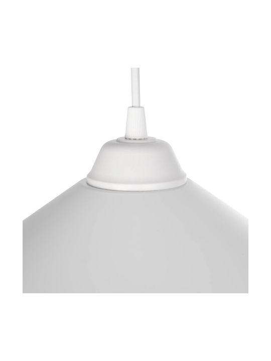 GloboStar Fonte Pendant Light White Bell with Socket E27 25x25x90cm