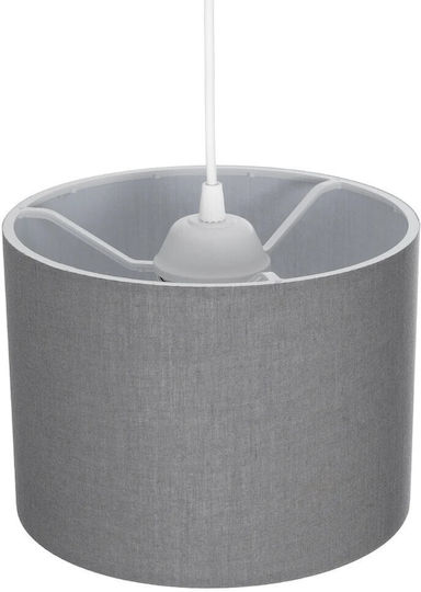 GloboStar Blaze Pendant Light Gray with Socket E27 22x22x90cm