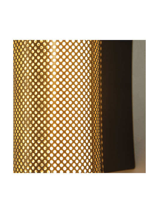 Zambelis Lights Modern Lamp Wall with Integrated LED and Warm White Light Black 6x9x6cm