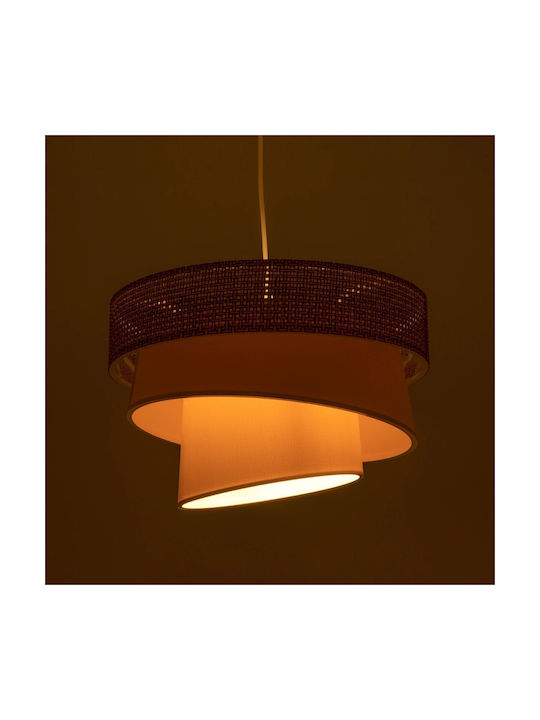 GloboStar Siera Pendant Light Brown with Socket E27 38x38x95cm