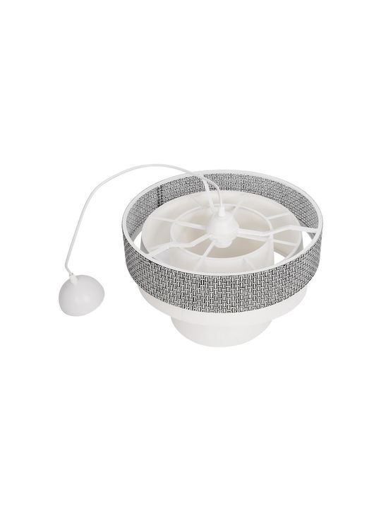 GloboStar Siera Pendant Light Gray with Socket E27 38x38x95cm