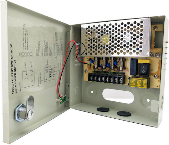 Anga CP1209-3A-4 Power Box for CCTV Systems 4 Outputs 552-106
