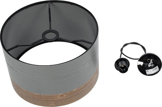GloboStar Zyklus Κρεμαστό Φωτιστικό Γκρι με Ντουί E27 36x36x73εκ.