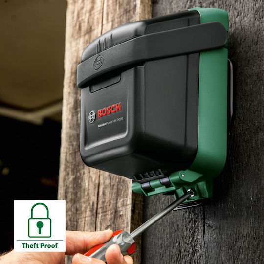 Bosch GardenPump 18V-2000 Αντλία Ακαθάρτων & Ομβρίων Υδάτων 18V 1x2.5Ah 06008C4202