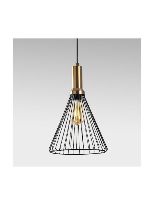 Opviq Dear Κρεμαστό Φωτιστικό Μαύρο με Ντουί E27 24x24x140εκ.