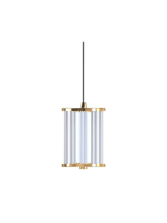 Elmark Κρεμαστό Φωτιστικό Χρυσό LED 14x150x150εκ.