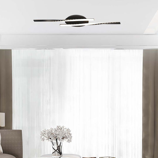 V-TAC Deckenleuchte 94.5cm Schwarz mit Integrierter LED