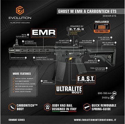 Evolution Αεροβόλο Airsoft Ghost M EMR A Carbontech