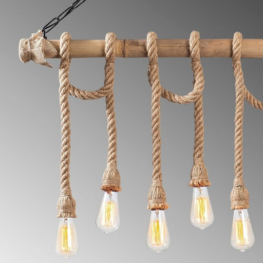 Opviq Erebos Pendant Light Rail for 6 Bulbs E27 80x8x90cm