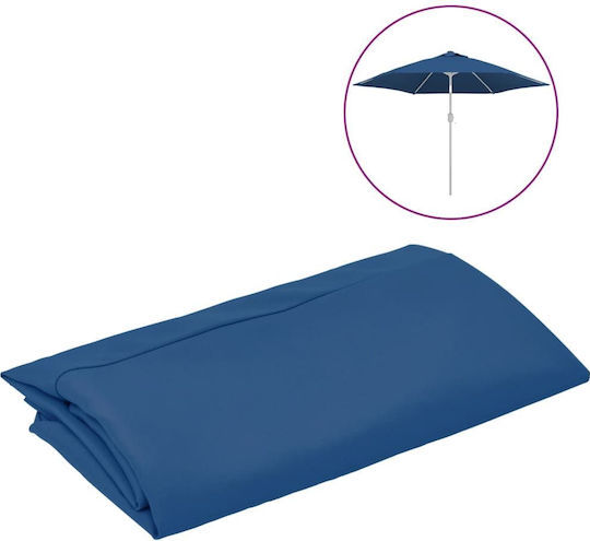 vidaXL Replacement Umbrella's Fabric Blue 3m 313799