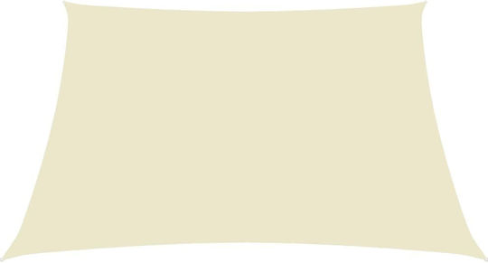 vidaXL Rectangular Shade Sail Beige with PU Coating 4x5m