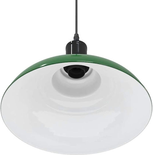 vidaXL Adjustable Green Pendant Ceiling Light with E27 Socket 31x31cm