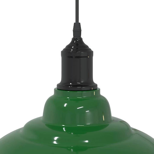 vidaXL Adjustable Green Pendant Ceiling Light with E27 Socket 31x31cm
