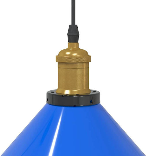 vidaXL Adjustable Blue Ceiling Light with E27 Socket 22x22cm