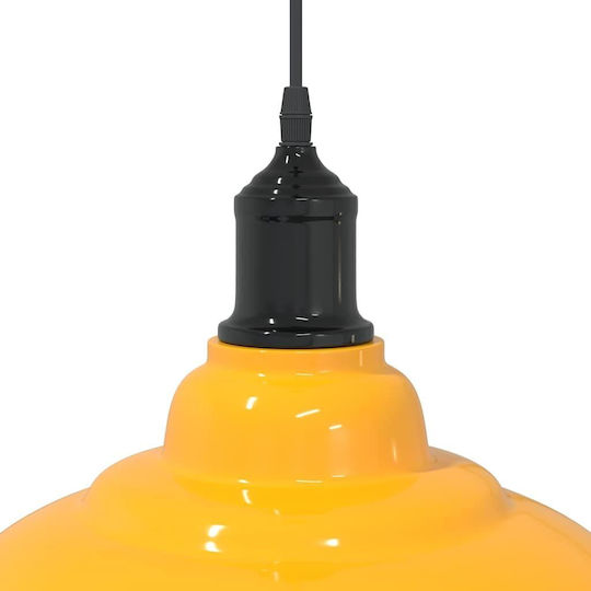 vidaXL Adjustable Yellow Pendant Ceiling Light with E27 Socket 31x31cm