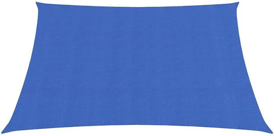 vidaXL Square Shade Sail Blue 4x4m 160gr/m²