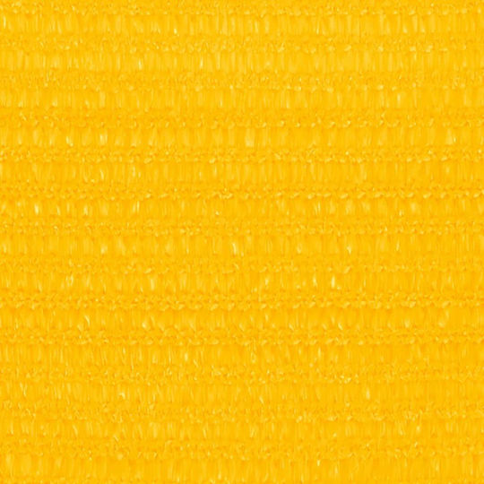 vidaXL Square Shade Sail Yellow 5x5m 160gr/m²