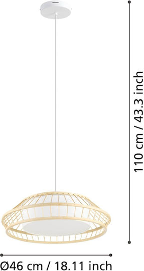 Eglo Висящо Осветително Тяло Бежов 46x110см.