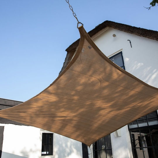 Showood Platz Sonnensegel Beige 5x5m 285gr/m²