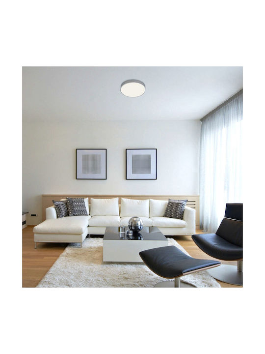 Rabalux Tesia Ceiling Mount Light 40cm Silver with Integrated LED