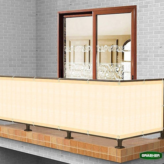 Grasher Shade Divider Ecru With Hoop 1.5x6m 160gr/m²