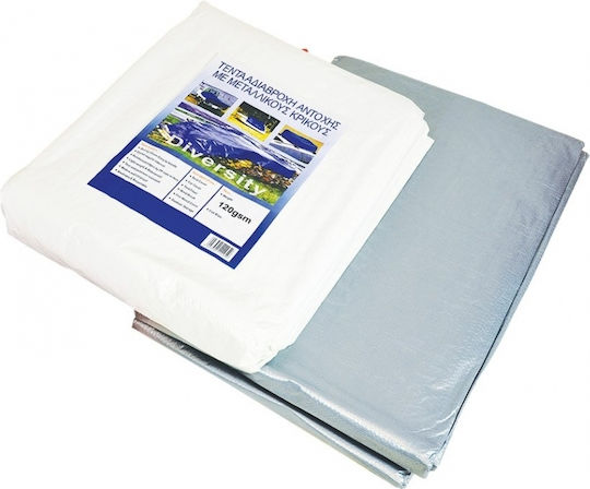 Sidirela Waterproof Tarpaulin 120gr/m² 8x5m. Light Type Silver