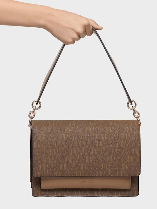 Audree Damen Schultertasche Braun