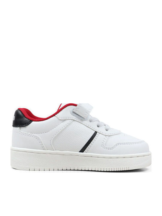 Mini Παιδικά Sneakers με Σκρατς Λευκά