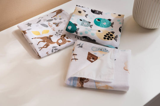 Sensillo Baby Burp Cloth 50x60cm. 3pcs