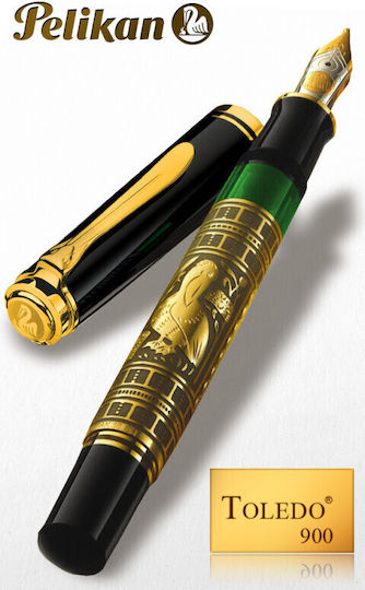 Pelikan Toledo M900 Писалка с Писалка Fine от Inox с Черно Мастило