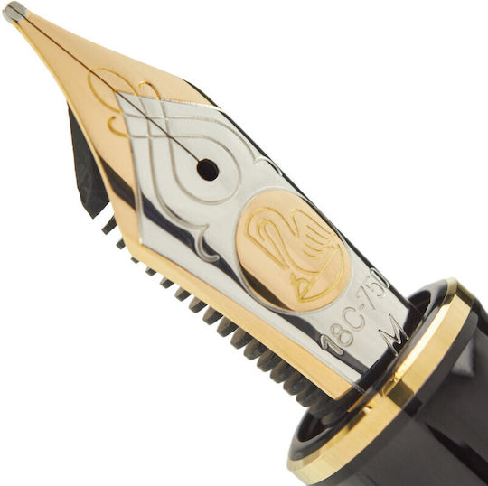 Pelikan Toledo M900 Писалка с Писалка Fine от Inox с Черно Мастило