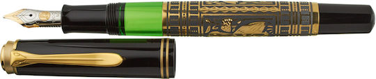 Pelikan Toledo M700 Fountain Pen with Quill Fine Steel with Black Ink