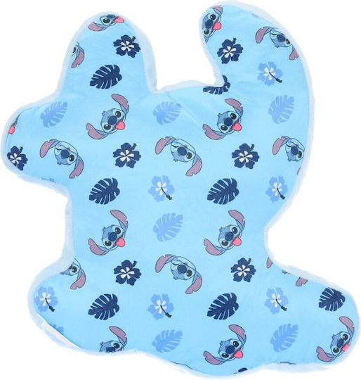 Декоративна кадифена възглавница Disney Lilo & Stitch 40x36см Lil24-4319 Синя