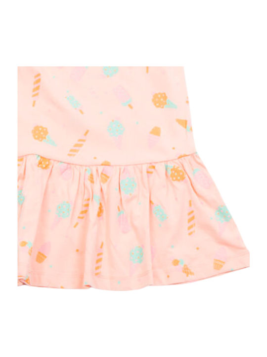 Kinderkleid Ärmellos Mango-Salmon Orange