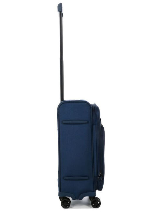 Airtex Paris Βαλίτσα Ταξιδίου Καμπίνας Υφασμάτινη Μπλε με 4 Ρόδες Ύψους 55εκ.