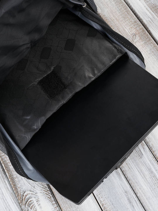 Σακίδιο Πλάτης Laptop Εργασία Στο Σχολείο Ταξίδι Αδιάβροχο Γκρι T-121-gre
