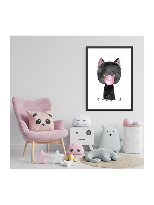 Παιδική Αφίσα Little Black Cat 40x30εκ.