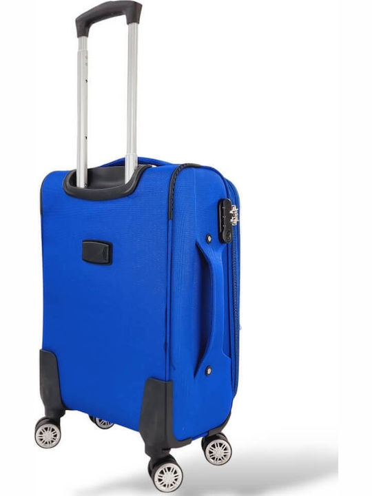 Playbags Playbags Cabin Fabric Suitcase Blue Electric with 4 Wheels Height 56cm