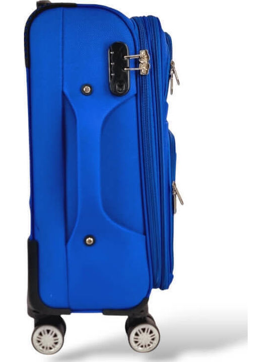 Playbags Playbags Cabin Fabric Suitcase Blue Electric with 4 Wheels Height 56cm