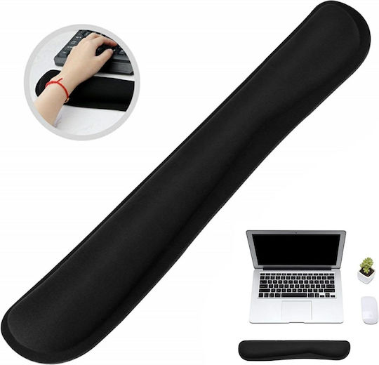 Ergonomic Foam Keyboard Stand Zola Black 46x8.5x2 Cm