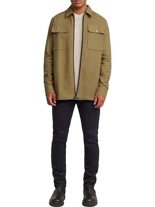 Μακρυμάνικο Overshirt Ensis Grün Λαδί