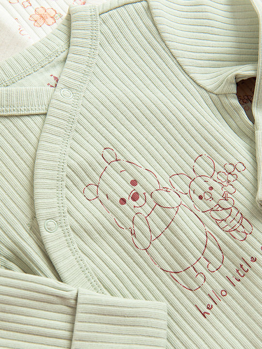 Cool Club Winnie The Pooh Дълъг ръкав White and Green 2бр