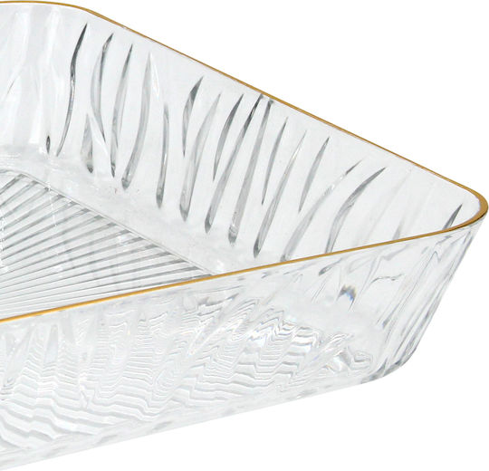 Keskor Obstschale Kunststoff Gold 33x23x5cm