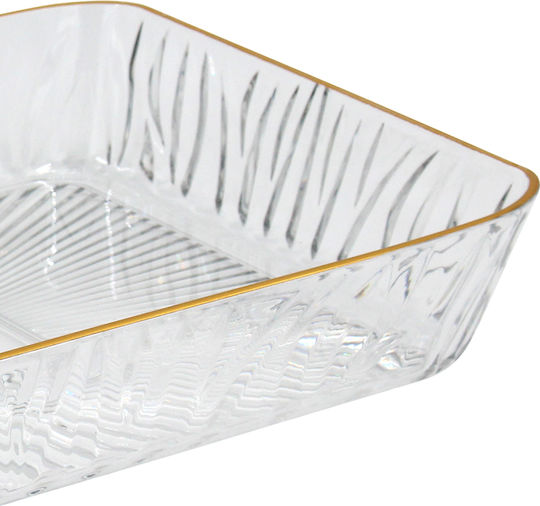Keskor Obstschale Kunststoff Gold 28x18.5x4.5cm