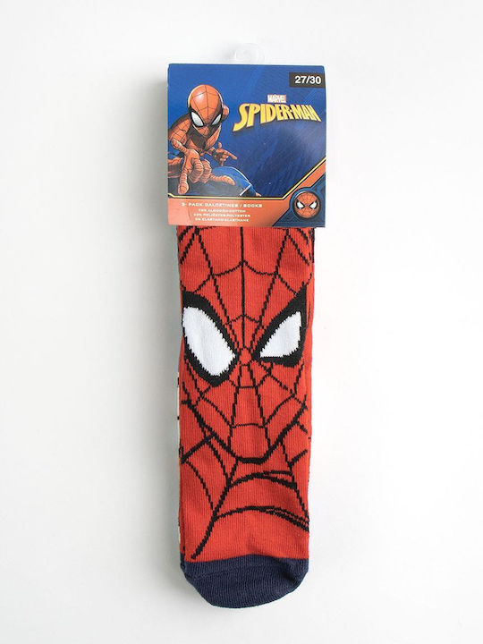 Cerda Παιδικές Κάλτσες Spiderman Κόκκινο, Μπλε 3 Ζευγάρια