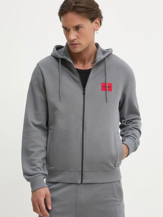 Hugo Boss Open Grey mit Kapuze